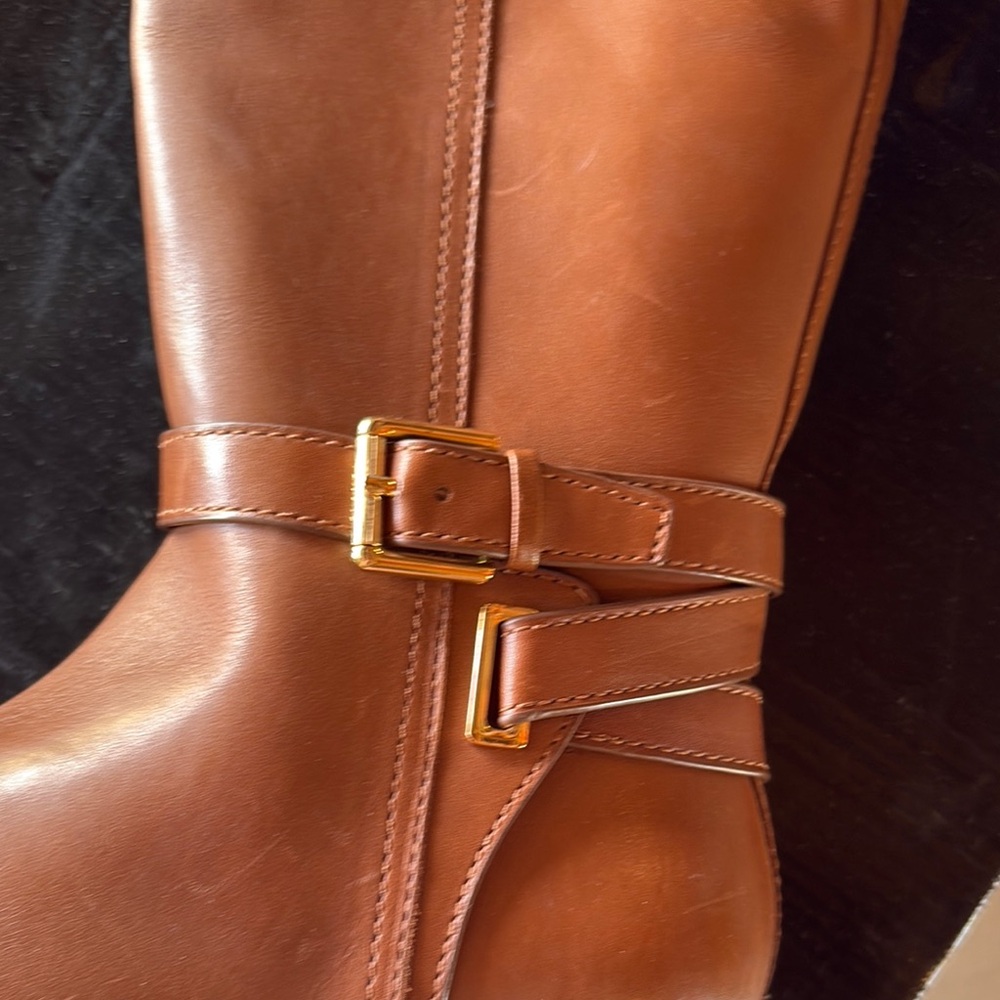 Lauren Ralph Lauren Tan Over the Knee Boots - Picture 3 of 12